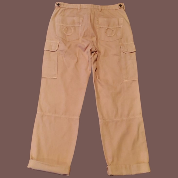 One Teaspoon Peach Cropped Loose Fit Denim. Size 26 - Picture 3 of 7